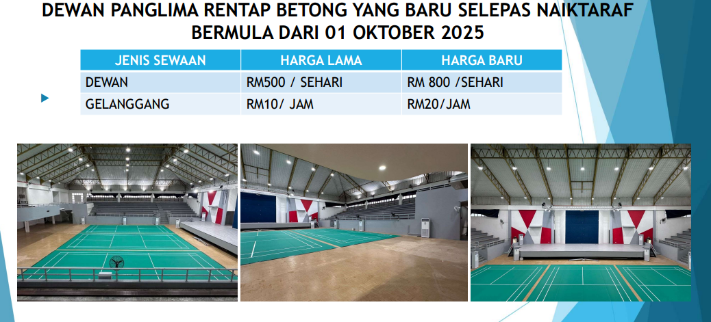 Harga Sewaan DPR 2025